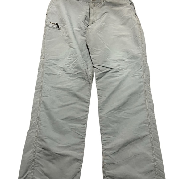 Patagonia Men's Light Gray Outdoor Waterproof Pants Size XL Lightweight Packable - Picture 1 of 9